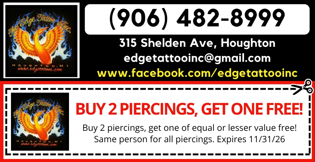 The Edge Tattoo coupon ad