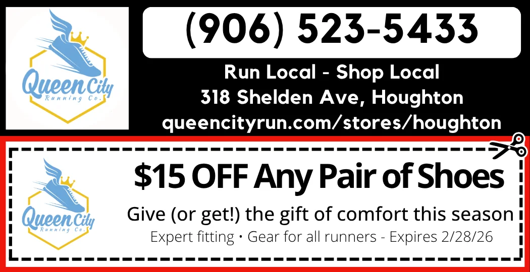 Queen City Running coupon ad