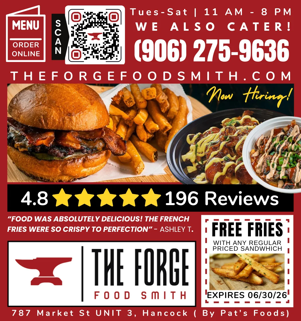 The Forge Food Smith tall double ad