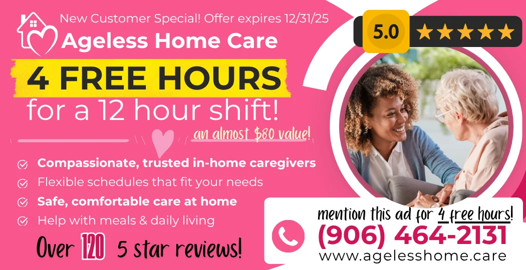 Ageless Home Care single ad