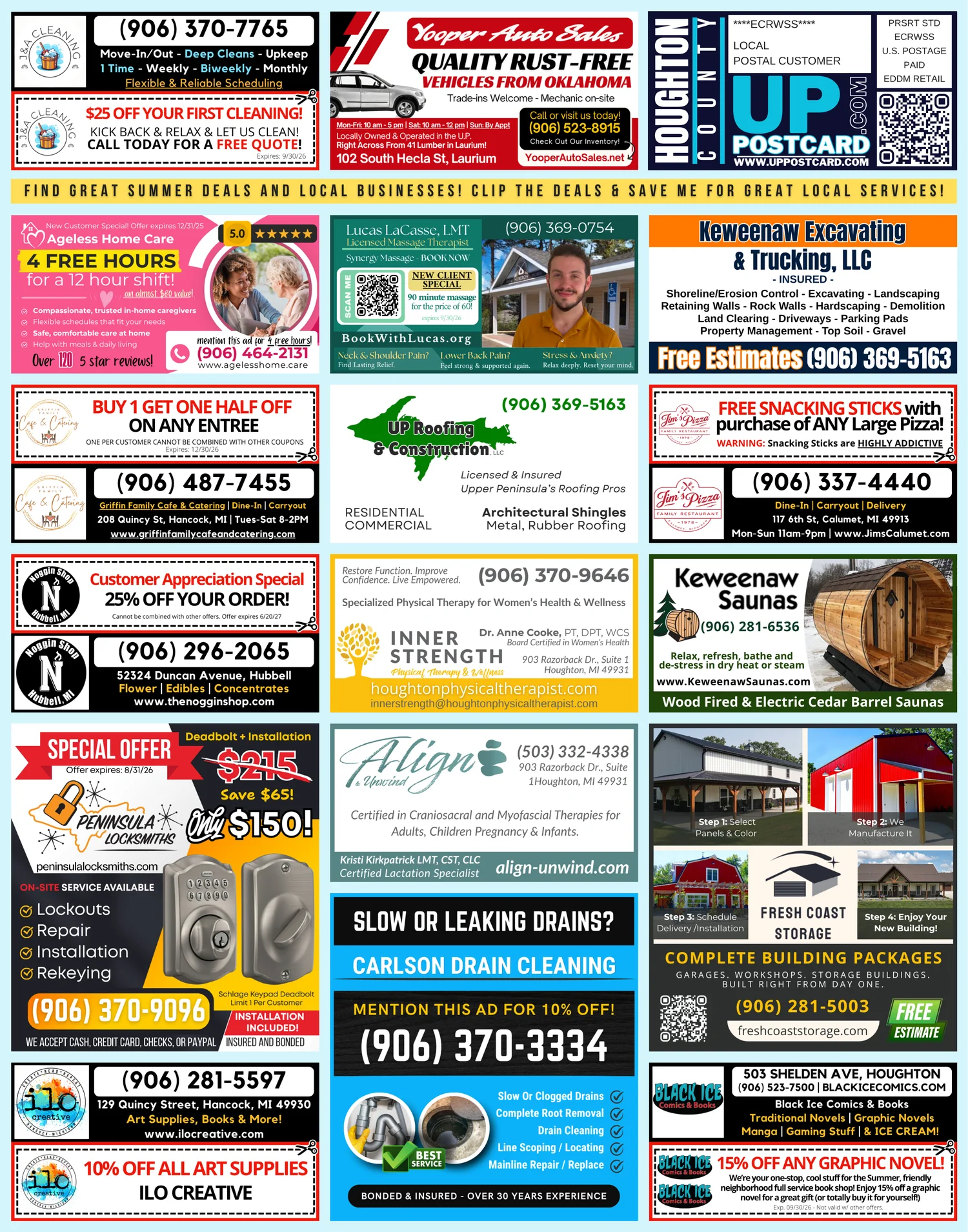 Summer 2026 card, front