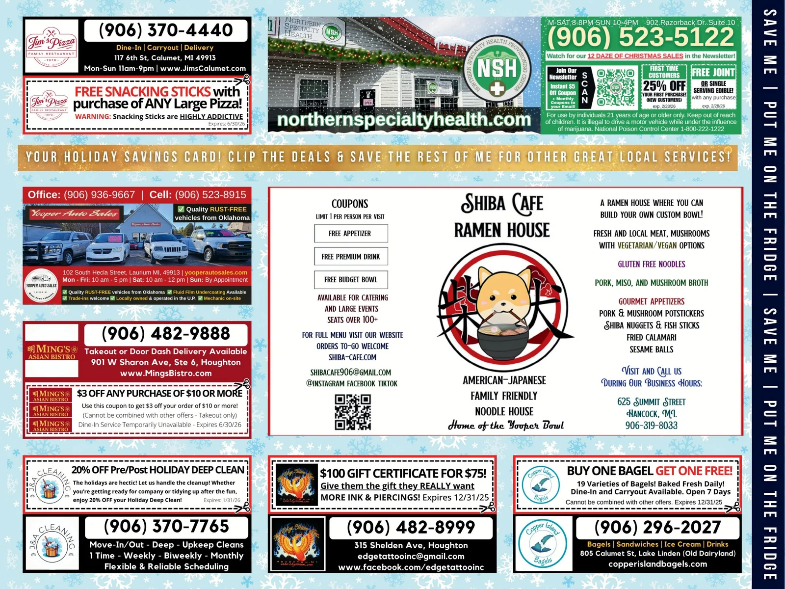 Holiday 2025 card, back
